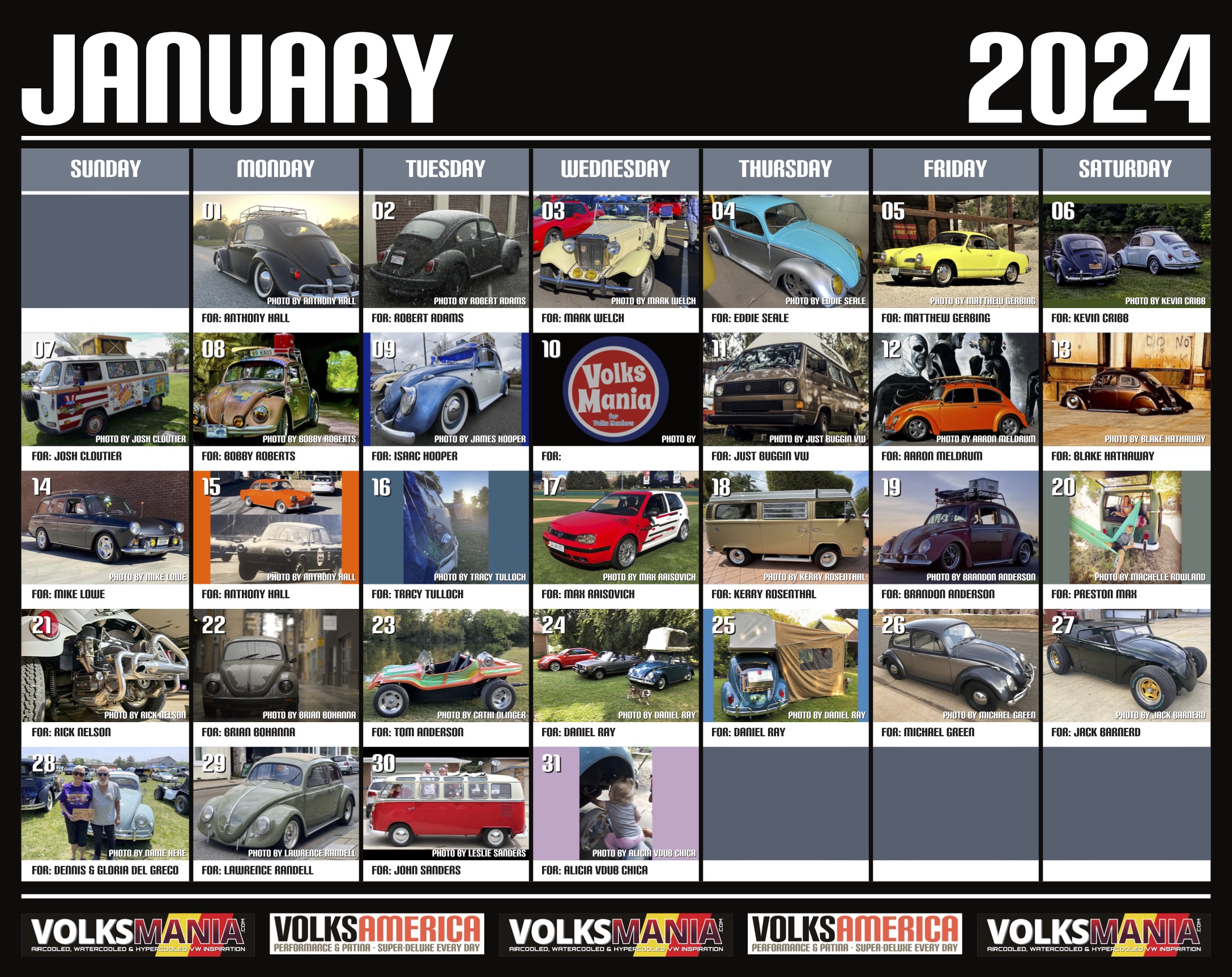 VolksAmerica & VolksMania 2024 Calendar VolksAmerica & VolksMania