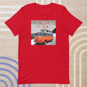 Volkswagen Bay Window Camper Red T-shirt